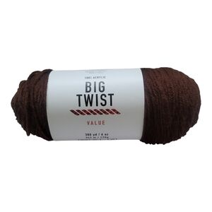 Big Twist Value Yarn 100% Acrylic Chocolate Brown